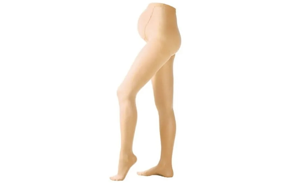 Ames Walker Aw Style 306 Medical Support 30-40 Mmhg Extra Firm Compression Closed Toe Opaque Maternity Pantyhose Beige M