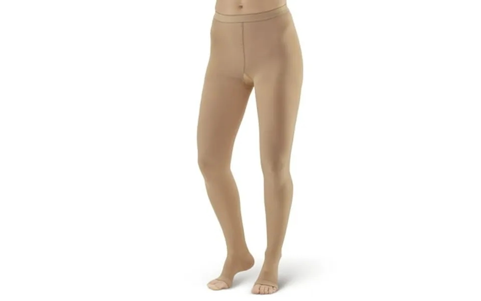 Ames Walker Aw Style 307 Medical Support 30-40 Mmhg Extra Firm Compression Open Toe Pantyhose Beige Queen