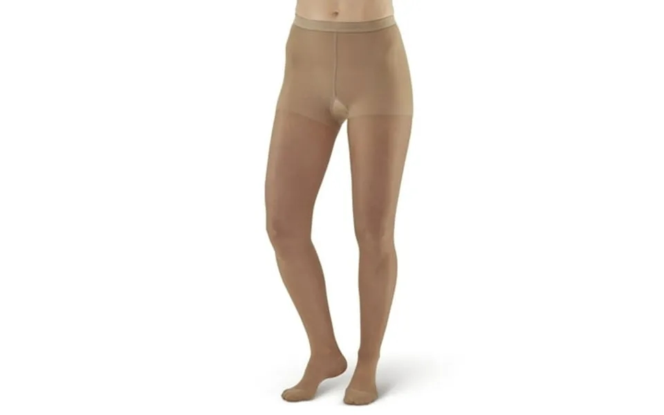 Ames Walker Aw Style 33 Sheer Support 20-30 Mmhg Firm Compression Closed Toe Pantyhose Beige Large