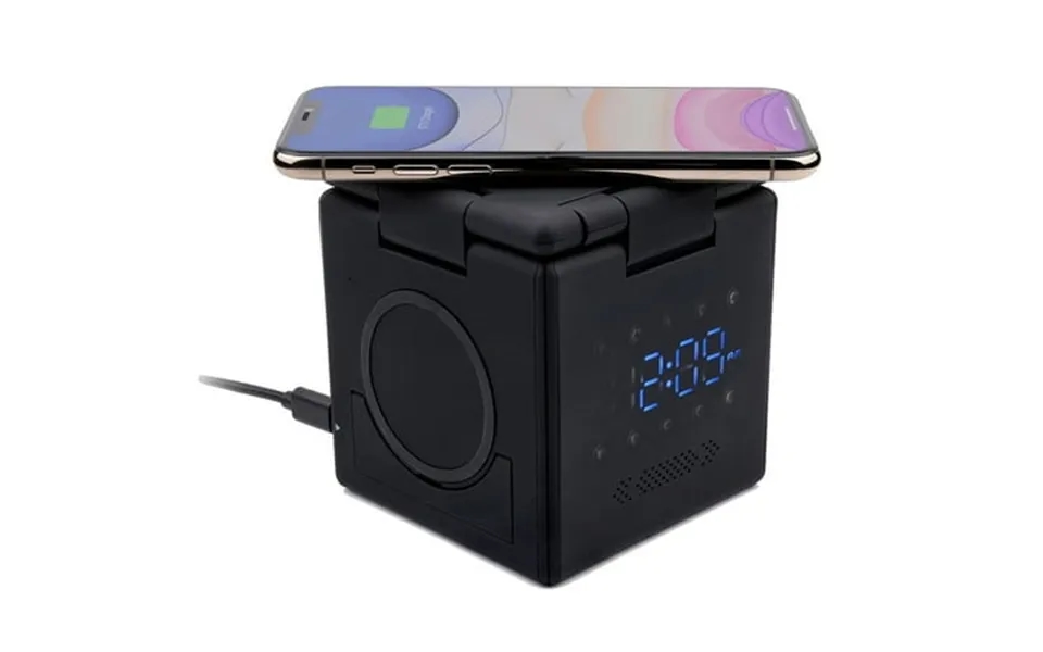 Ampere Hypercube Wireless Charging Station And Sleep Aid Black