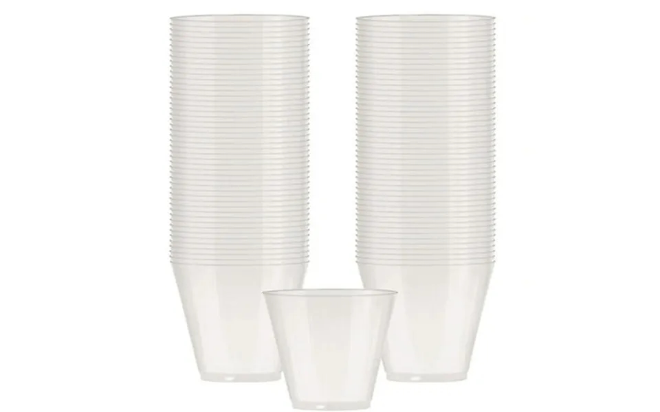 Amscan 013051536671 Big Party Pack Plastic Cups 9 Oz Pearl 72 Pieces