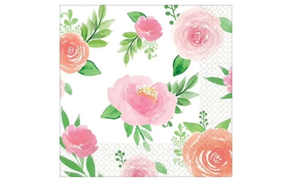 Amscan Floral Baby Beverage Napkin 16