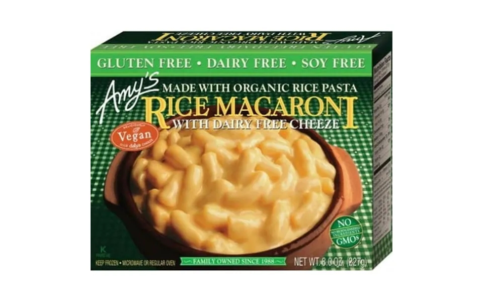 Amys Non Dairy Rice Macaroni And Cheeze Entree 8 Ounce - 12 Per Case