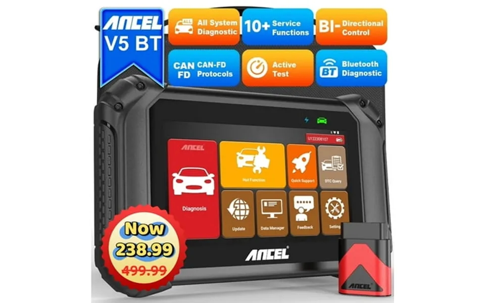 Ancel Bidirectional Scan Tool Car Diagnostic Code Reader Full Systems Obd2 Scanner Diagnostic Tool