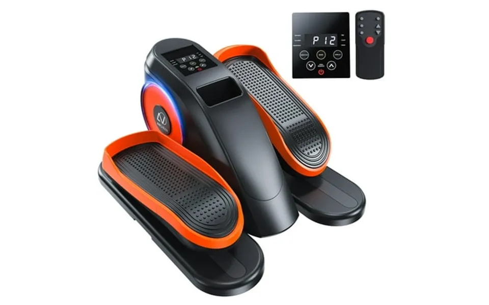 Ancheer Fitness Under Desk Elliptical Trainer Machine 12 Level Speed Ellipse Leg Exerciser For Home Seniors Forward & Ba