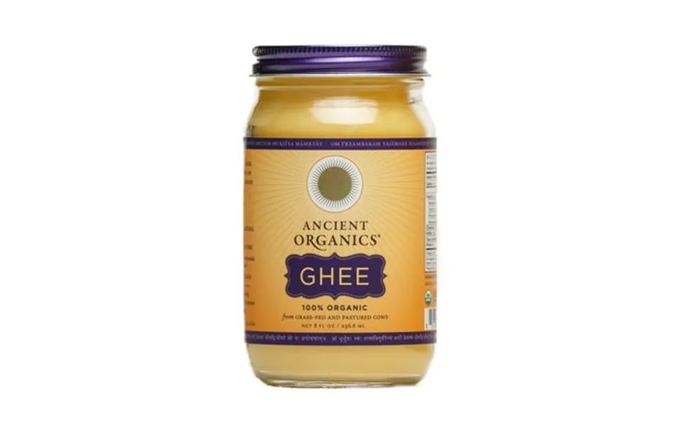 Ancient Organics Ghee Organic Grass Fed Ghee Butter  Gluten Free Ghee Clarified Butter Vitamins & Omegas Lactose Reduce