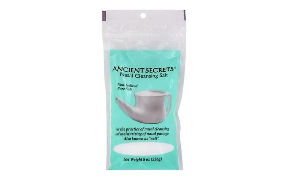 Ancient Secrets Nasal Cleansing Salt Bag Non Iodized 8 Oz 2 Pack