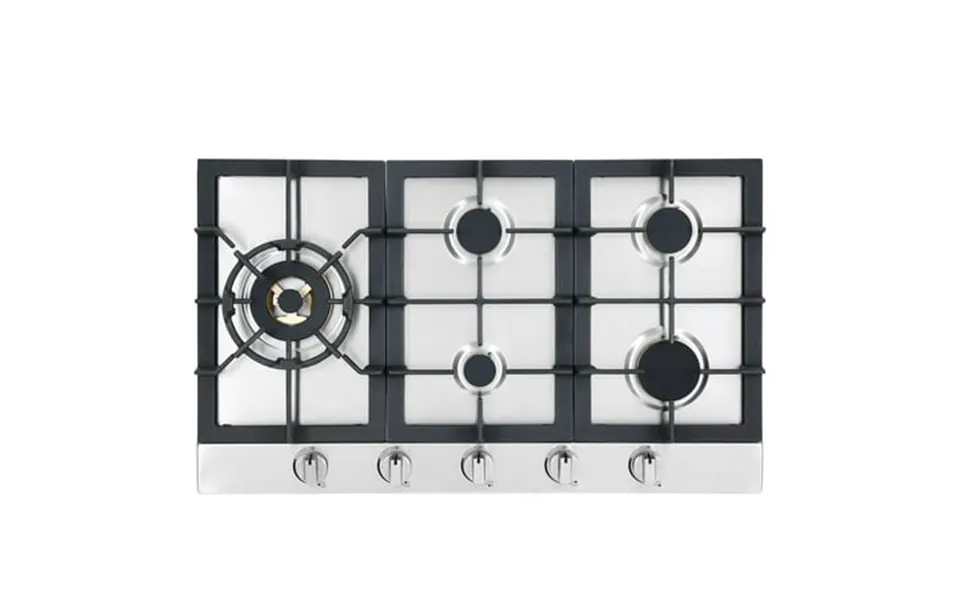 Ancona 34 Stainless Steel Recessed Gas Cooktop With 5 Brass Burners