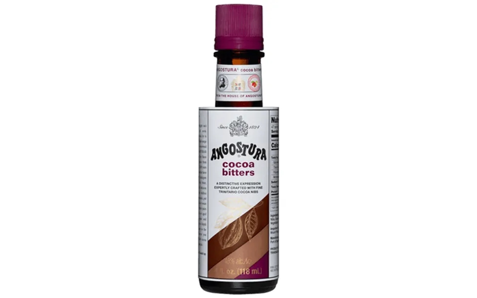 Angostura Cocoa Bitters - 4 Fl Oz Premium Cocktail Bitters For Home And Profession-al Mixologists Kosher Certified Sodiu