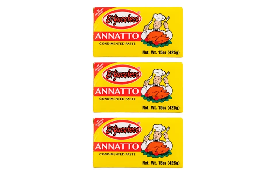 Annatto Condiment Paste Achiote 15 Oz 3 Pack