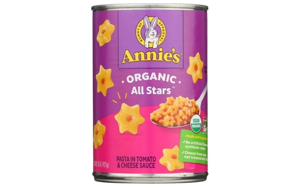 Annie S Homegrown Organic All Stars Pasta Non Gmo 15 Ounces Pack Of 12