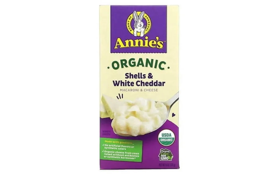 Annie S Homegrown Organic Macaroni & Cheese Shells And White Cheddar 6 Oz Pack Of 4