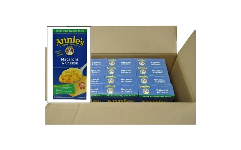 Annie S Mild Cheddar Macaroni & Cheese 6 Ounces 12 Per Case