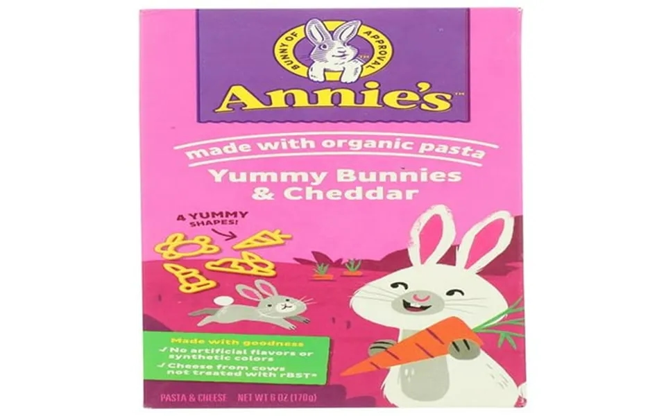 Annies Homegrown Macaroni And Cheese Bunny Yummy 6 Ounce - Pack Of 2