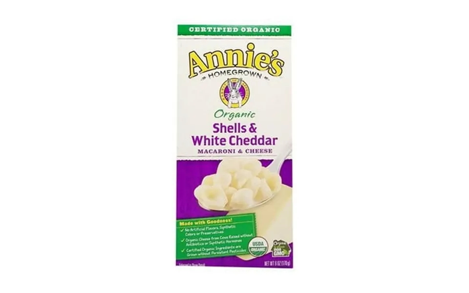 Annies Homegrown Organic Macaroni & Cheese - Shells & White Cheddar