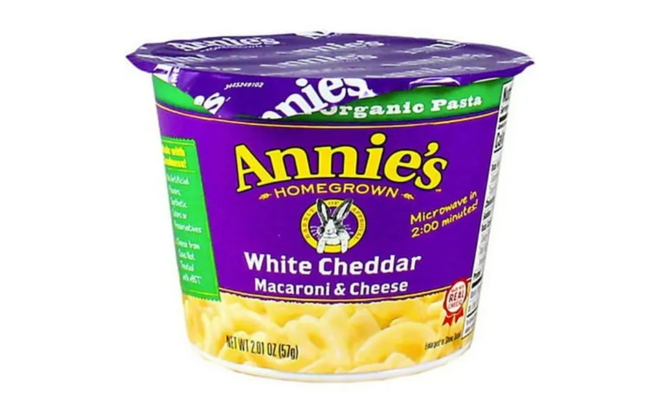 Annies Homegrown Pasta Cup White Cheddar 2.01 Oz