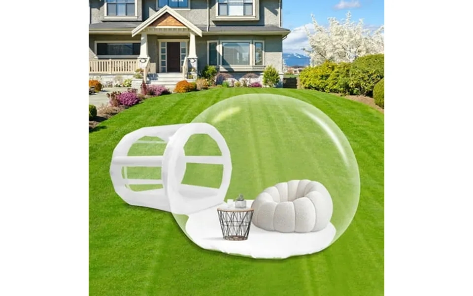 Anqidi Inflatable Bubble Tent Outdoor Waterproof Transparent Camping Tent W Blower Air Fort For Patios Backyard Garden 9