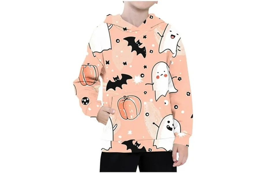 Aodebiao Clearance Kids Clothes 2024 And Eatshirt Pattern Shirt Top Hooded Suitable Girls For Round Long Boys Printed T-