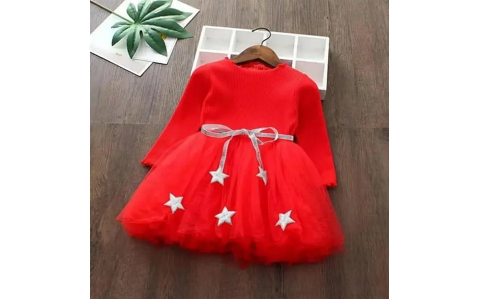 Aodebiao Clearance Kids Clothes 2024 Cute Long Bow Skirt Round Sleeved Dress Princess Princess Girls Neck