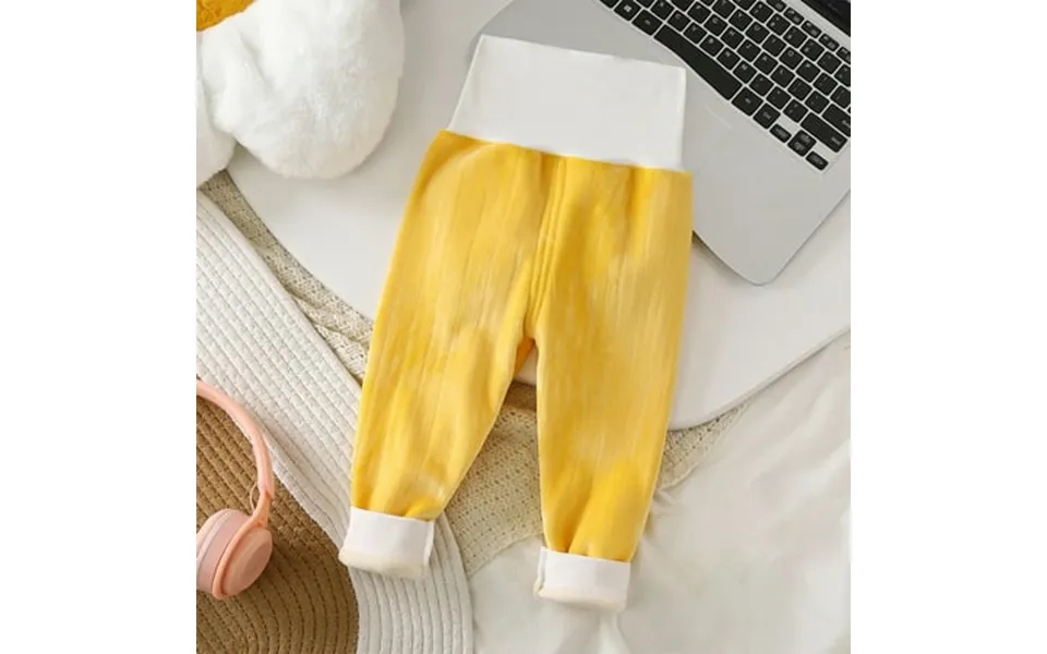 Aodebiao Clearance Kids Clothes 2024 Waisted Solid Long Pants Cute Pants Color Pants Pants Warm High Baby Child S Girls