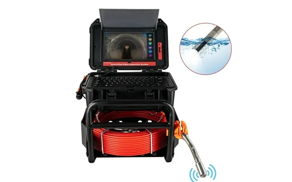 Aoile 100ft Sewer Camera 10.1 Drain Camera With 12 Adjustable Leds & Dvr Waterproof Ip68 Black