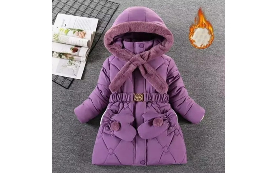 Aoochasliy Black And Friday Kid Tops Winter Girls Middle-aged Children S Thickened And Velvet Medium-length Gloves Cotto