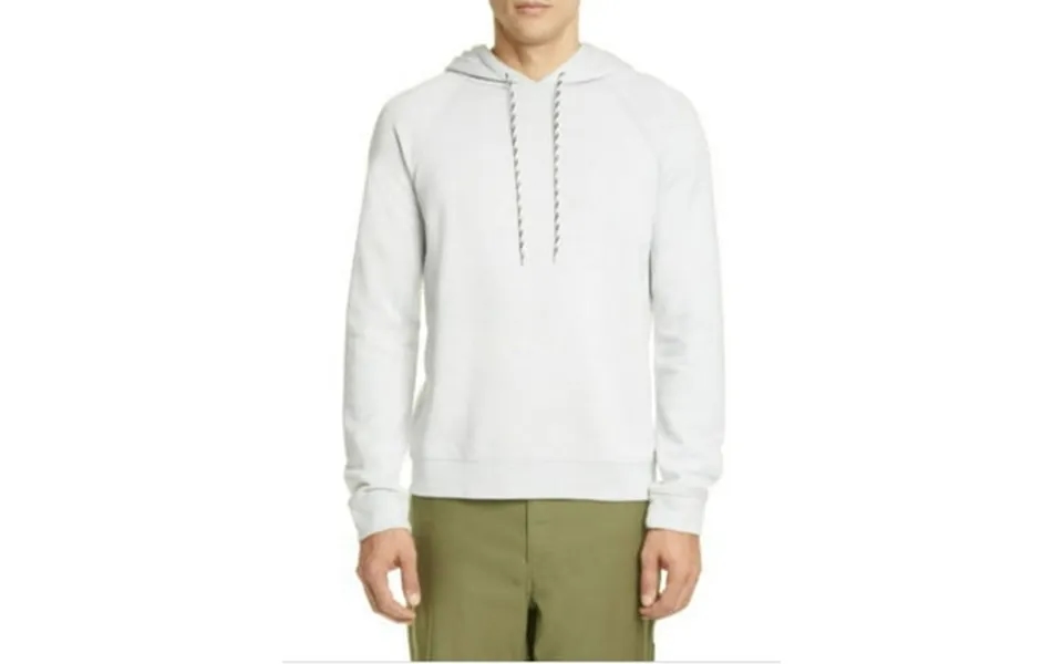 A.p.c. White Darius Hoodie Sweatshirt Us Medium