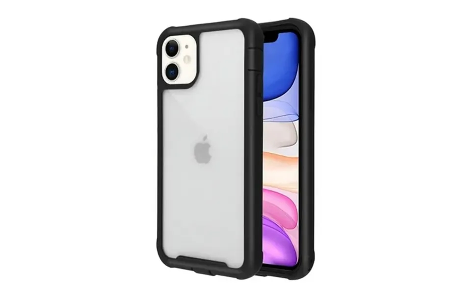 Apple Iphone 11 6.1 Phone Case Clear Transparent Rugged Protective Shockproof Hard Back Pc Cover Thickened Corners Heavy