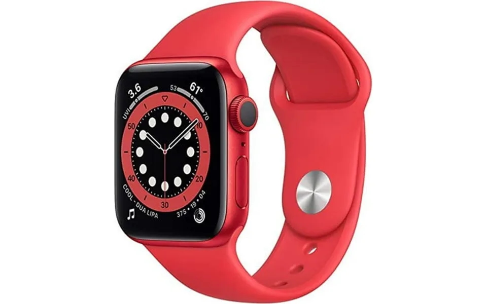 Apple Watch Series 6 Gps Cellular 40mm Red Aluminum Case With Red Sport Band Refurbished