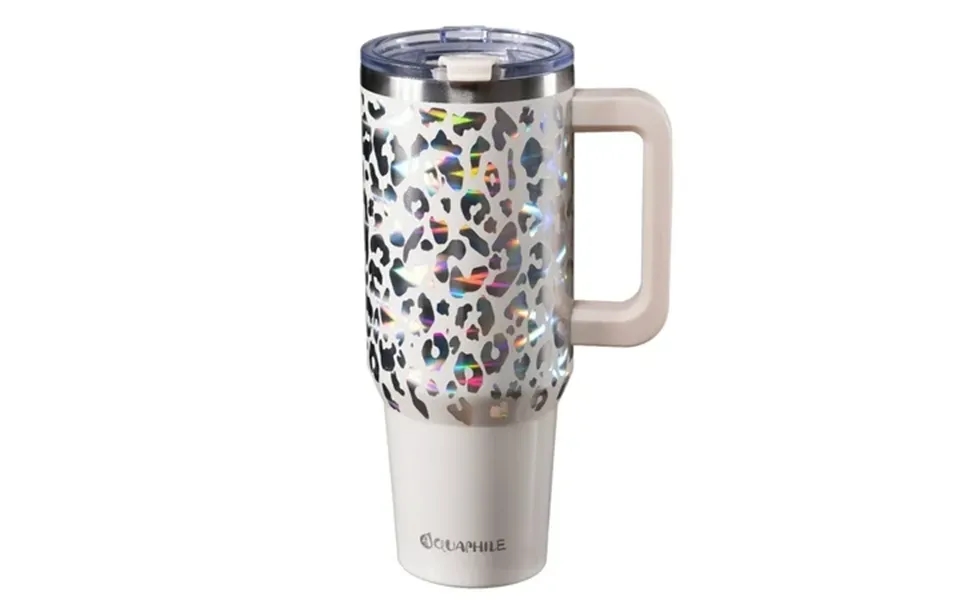 Aquaphile Insulated Tumbler With Leak-proof Lid And Straw 40 Oz Insulated Stainless Steel Coffee Cup With Handle Travel