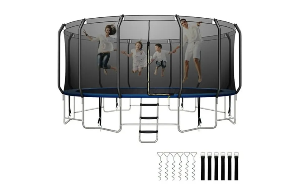 Arcticscorpion 16 Heavy Duty Stainless Steel Trampoline With Safety Enclosure