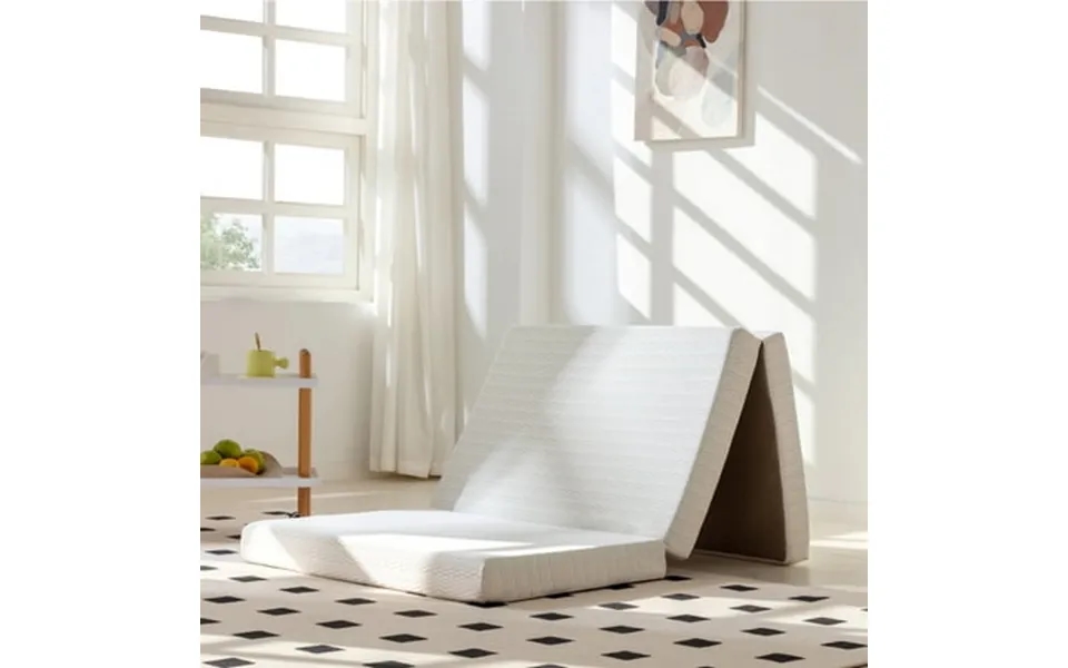 Arctus Twin Xl Tri-fold Memory Foam Mattress Topper 4in Gel Folding Mattress Guest Bed