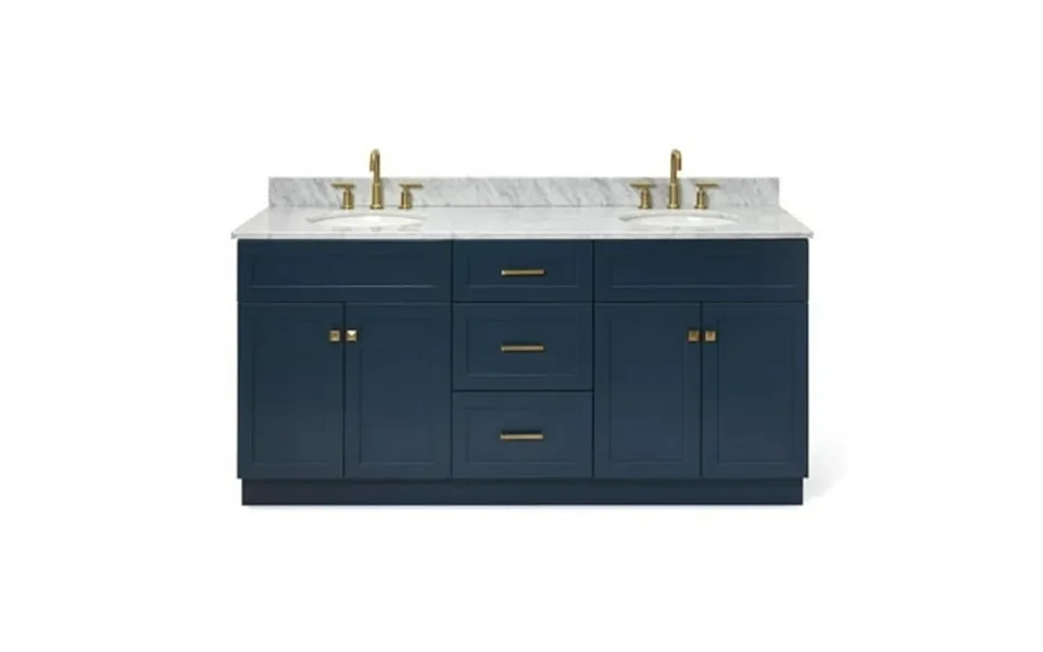 Ariel F073dcw2ovo Hamlet 73 Free Standing Double Basin Vanity Set - Blue
