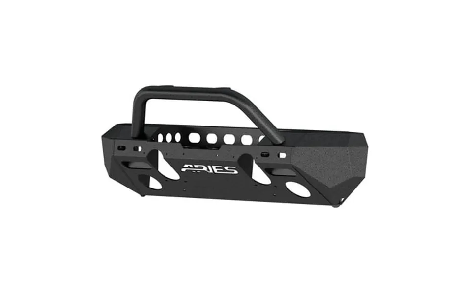 Aries 2082054 Trailchaser Black Aluminum Front Bumper With Brush Guard And Winch Mount Select Jeep Wrangler Jk Fits Sele