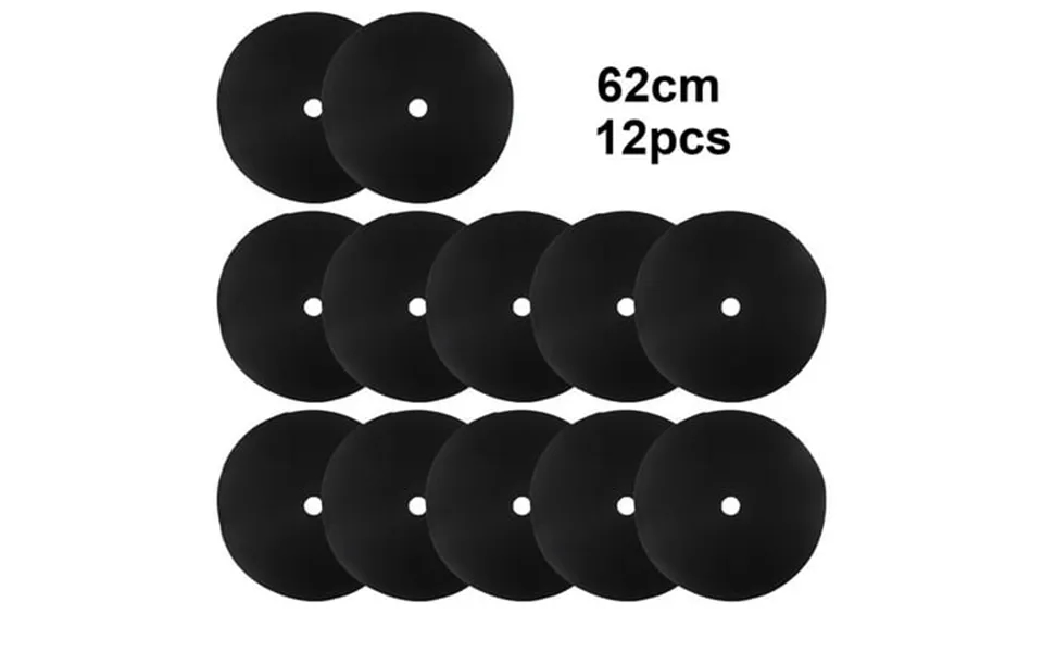 Arkzeo 12pcs Tree Mulch Ring Fleece Grass Control Protector Mat Cloth Non-woven Fabric