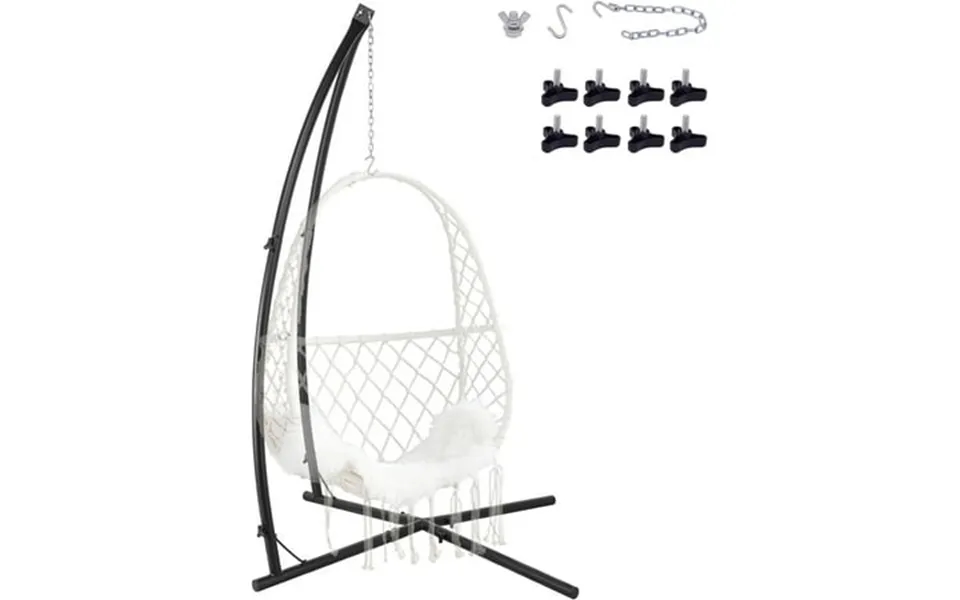 Arlopu Hammock Chair Stand Heavy Duty Steel X Base Stand For Hanging Chair Tree Tent Air Porch Lounger Swing Indoor Outd