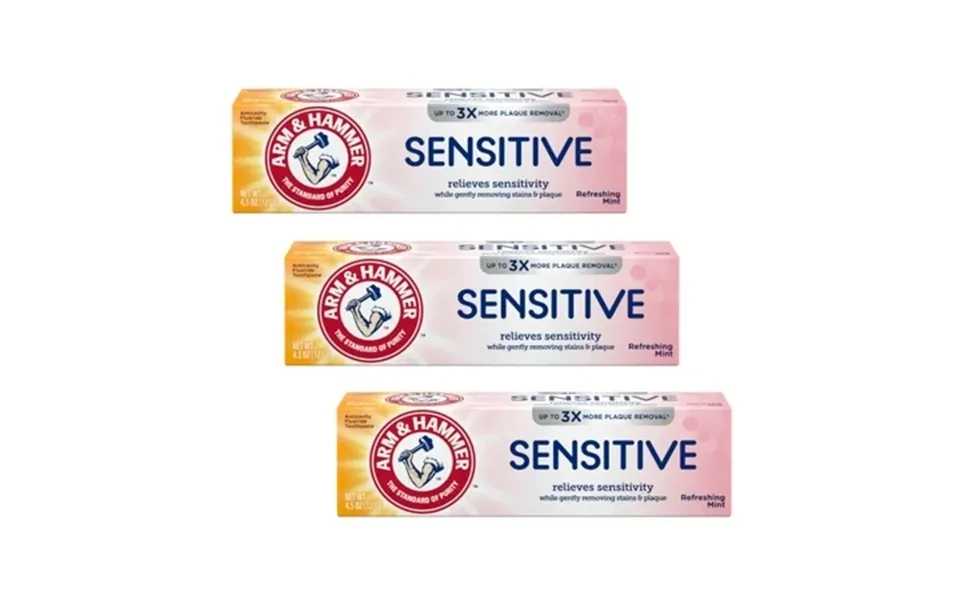 Arm & Hammer Sensitive Teeth & Gums Toothpaste 4.5 Oz Pack Of 3