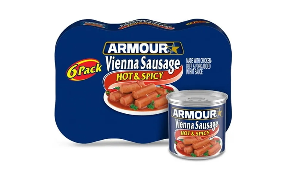 Armour Star Vienna Sausage Hot & Spicy Flavored Canned Sausage 4