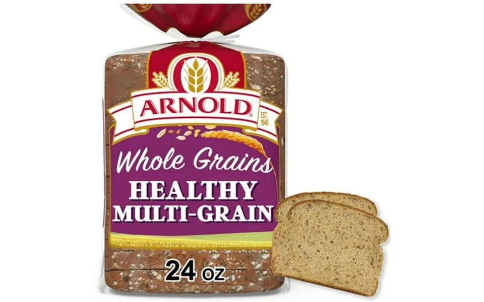 Arnold Whole Grains Healthy Bread 24 Oz Soft Multi-grain Multigrain Bread Bag Pack Of 6