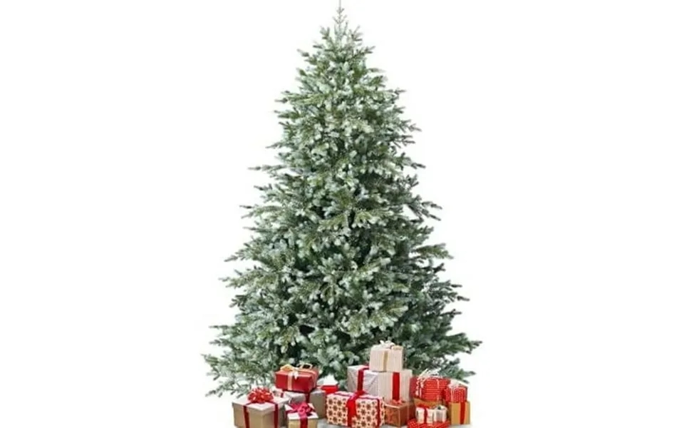 Artificial Christmas 7ft Evergreen Xmas With 1260 Branch Tips Foldable Metal Stand Green