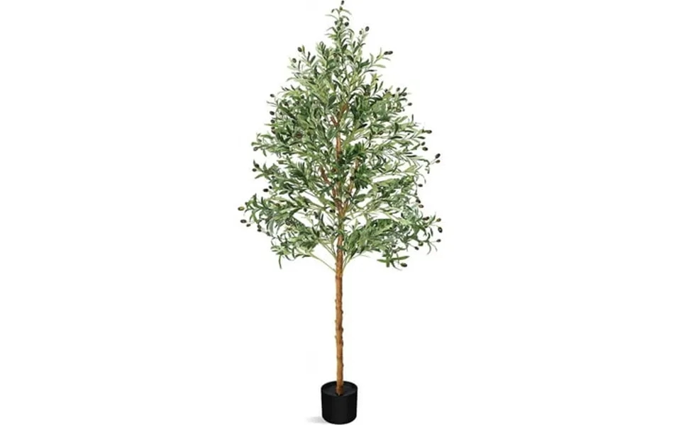 Artificial Olive Tree Plant 83 7ft Fake Topiary Silk Tree Perfect Faux Plants In Pot For Indoor Outdoor House Home Offic