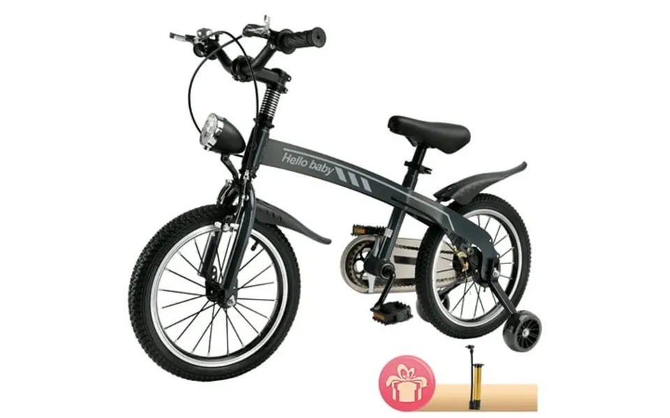 Artudatech 14 16 Inch Kids Bike For Ages 3-7 Years Old Boys Girls Kid S Bikes With Training Wheels Led Headlight Childre