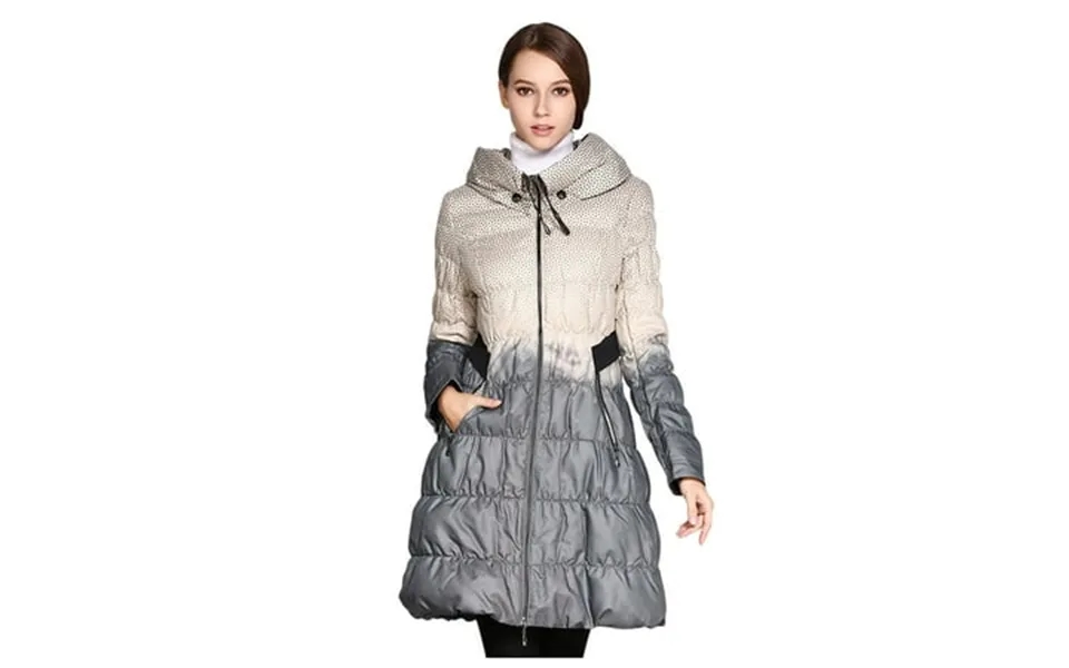 Asdoklhq Clearance Coats Under 10.00 Plus Size Womens Winter Zipper Over-the-knee Down Jacket Mid-length Coat