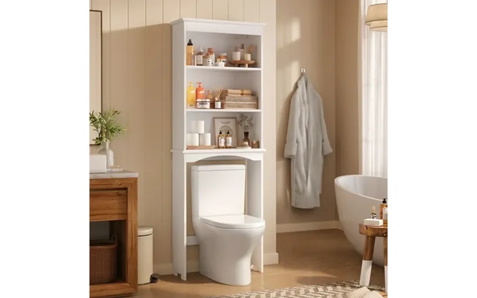 Asofer Over The Toilet Storage Cabinet Bathroom Storage Freestanding Cabinet With Adjustable Shelves For Bathroom & Laun