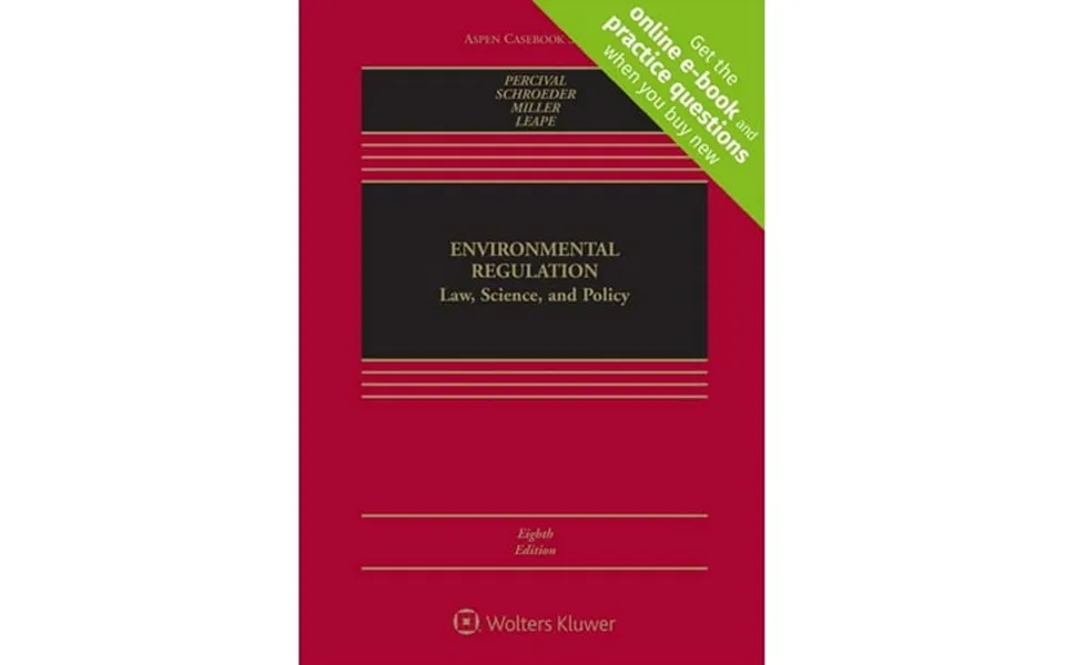 Aspen Casebook Environmental Regulation Law Science And Policy Edition 8 Hardcover