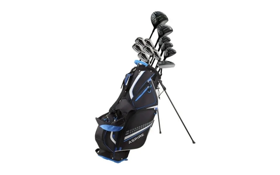 Aspire Pro-x 19 Piece Men S Complete Right Hand Golf Club Package Set - Regular & Tall Size Available