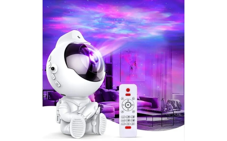 Astronaut Star Projector Galaxy Ceiling Projector Starry Nebula Kids Night Light With Remote Control Timing & 360 Rotati