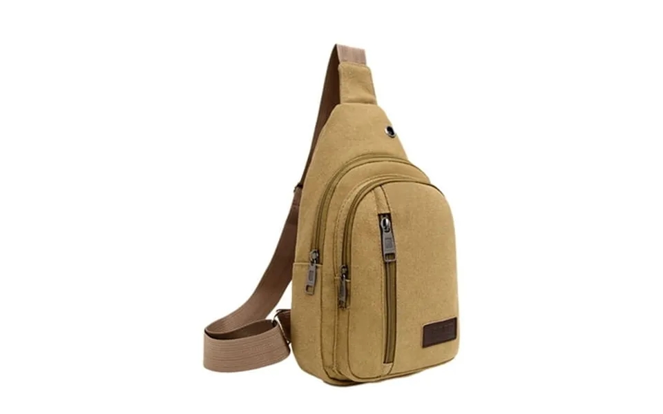 Asxite Home Storage Organization Boxs Thickened Three Zipper Outdoor 3x3 Canvas Chest Bag New Men S Chest Bag Messenger