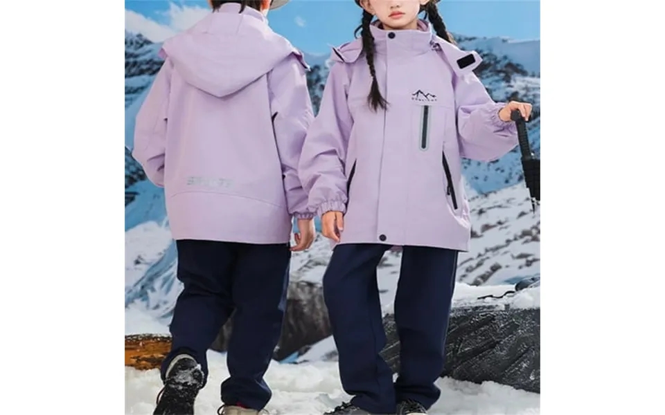 Atoguta Boys Girls Clothes Fall Winter Size 6-12 Hooded Windbreakers With Warm Inner Lining Elastic Waist Pants For Kids