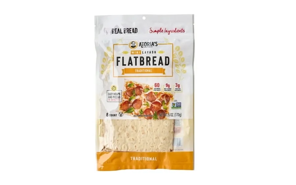 Atoria S Family Bakery Traditional Mini Lavash Flatbread 8-packs Of 6 Sheets 48 Sheets